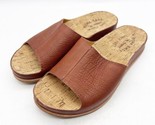 KORK-EASE Tutsi Slides Leather Sandals Comfort Etiope Brown Womens 7 - £55.05 GBP
