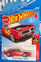 Hot Wheels 2018 HW Flames Series #128 Custom &#39;67 Pontiac Firebird Red w/... - $5.00