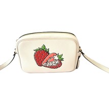 Coach CBA65 Strawberry Print Jamie Camera Bag Crossbody Chalk Multi - $151.10