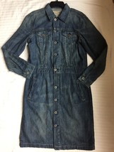 Polo RALPH LAUREN Denim DRESS Size: MEDIUM (8-10) New Indigo Blue Jean - £159.07 GBP