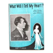 What Will I Tell My Heart Sheet Music Vintage 1937 Jan Savitt - £10.16 GBP