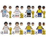 8Pcs Football World Cup Minifigure Real Madrid CF Pele Modric Neymar Min... - $25.69
