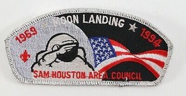 1994 Sam Houston 25th Moon Landing Silver Boy Scout BSA CSP Shoulder Patch - £9.24 GBP