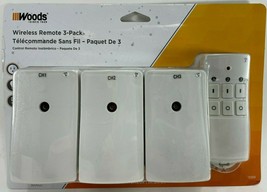 Woods - 13569WD - Indoor Wireless Remote Kit up to 66 ft. - 3-Outlet Pack - £35.13 GBP