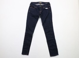Lucky Brand Womens Size 00 24 Lola Skinny Leg Denim Jeans Blue Dark Wash Stretch - £31.61 GBP