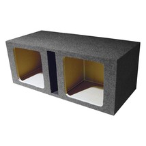 EMPTY WOOFER BOX DUAL 12&quot; MDF VENTED BASS BOX SQUARE - $141.37