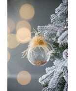 D4.7&quot; Glass Christmas Ball Ornaments Set of 4 Holiday Decor - $74.63 CAD