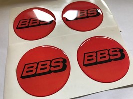 4X50 MM Silikone Stickers BBS domed for wheel rim center caps - £10.22 GBP