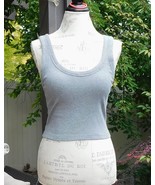 Sleeveless Top by Banana Republic (Ribbed Cropped Tank), XS, gray color,... - £21.90 GBP