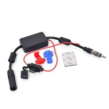Universal Car Stereo Fm Radio Antenna Signal Booster Amplifier Amp,12V P... - £17.22 GBP
