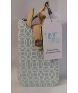 Time and Tru Crossbody Phone Wallet Card Slots Light Green Beige ~5&quot;x7&quot; NWT - $20.35 CAD