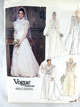 Vogue Bridal Original 2864 Vintage 1980&#39;s Uncut size 10 - $24.70