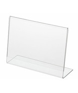 5 Horizontal Acrylic Photo Frames 7x5 Plastic Standing Slanted Table Sig... - £18.68 GBP