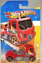 2011 Hot Wheels #19 New Models 19/50 RENNEN RIG Red Variation w/Gold 5 Spokes - £5.89 GBP