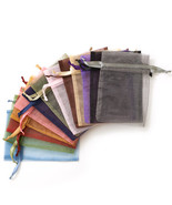 Assorted Solid Color Organza Gift Bag Ten Pack - £5.55 GBP