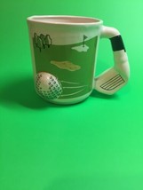 Hole N 1 -~ Golf Coffee Mug,  Club Handle and 3 D Golf Ball. Made by Emson. - £7.85 GBP