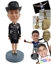Personalized Bobblehead Female Arms forces wearing a nice outfit - Careers &amp; Pro - £71.56 GBP