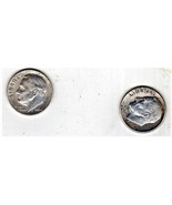 Roosevelt Dime 2 Silver Dimes 1964 &amp; 1964D - £8.76 GBP