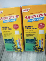 Aspercreme Max Strength Pain Relief Eucalyptus &amp; Essential Oils 3.oz EA ... - £15.59 GBP