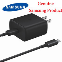 Original Samsung Galaxy S23/S24 +/Ultra 45Watt USB-C Super Fast Charger & Cable - $23.36