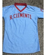 Vintage Roberto Clemente #21 Baseball Jersey - Blue Red - Men&#39;s Small - $195.97