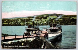 Boat Landing Lake Sunapee New Hampshire NH 1910 DB Postcard K10 - £7.36 GBP