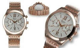 NEW Geneva Platinum 4628 Men Signature Collection Rose Gold Classy Fashion Watch - £10.80 GBP