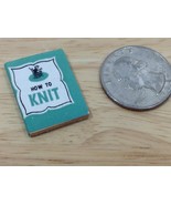 Doll House Furniture Book HOW TO KNIT Crafts Living Room Miniature - $10.26 CAD