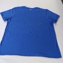 The Nike Tee Athletic Cut 561416-4EV Men's 2XL Blue Cotton Short Sleeve T-Shirt image 2
