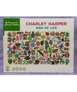Pomegranate Charley Harper puzzle Web of Life 2000 piece (missing one) - $5.00