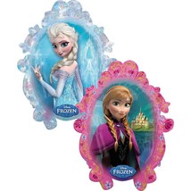 Disney Frozen Super Sized Shaped Foil Mylar Balloon Mirror Style 1 Per Package - £4.97 GBP