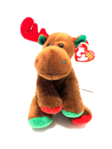 Ty Beanie Baby Trimmings Moose With Tag 2008 Christmas Holiday Plush - £3.95 GBP