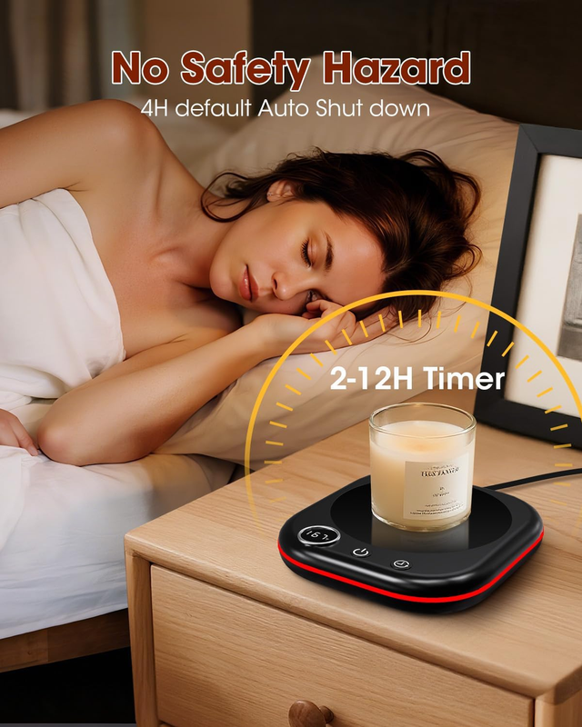 Mug Warmer - 3 Temp Setting 113°F 131°F 167°F - Ambient Light - Coffee Mug Warme Item image 5