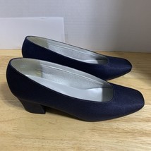 WOMENS DYELIGHTS PURPLE WEDDING PUMPS CAREER COMFORT HIGH HEELS SHOES SI... - $14.45