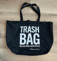Kenneth Cole Black Trash Bag Tote Recycled From Plastic Signed W/ Strap ... - $216.66 MXN