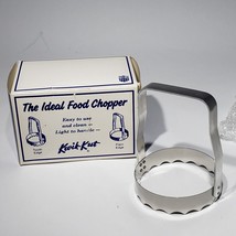 Vintage Kwik-Kut Ideal Food Chopper Tooth Edge Serrated in Original Box NOS - £10.11 GBP