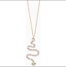 KATE SPADE 12K Gold Plated Spice Things Up Snake Necklace w/ KS Dust Bag - £38.22 GBP