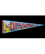 Vintage Delaware Felt Souvenir Banner Pennant 25&quot; The Frist State - $41.31 CAD