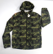 Green Camo Hooded Full Zip Twill Light Jacket  Nomad Mens Medium  New  *** - £39.86 GBP