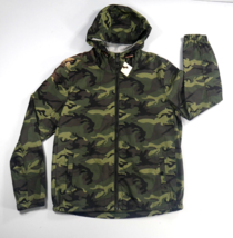 Green Camo Hooded Full Zip Twill Light Jacket  Nomad Mens Medium  New  *** - £40.75 GBP