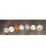 Bent Oak, J&amp;R Coppes, Wakarusa Pharmacy Etc. Promo Golf Ball Marker Lot ... - £3.68 GBP