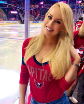 BRITT MCHENRY Fox Nation commentator hockey game color 8x10 portrait - $5.99