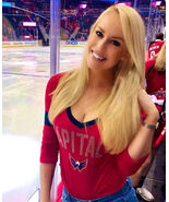 BRITT MCHENRY Fox Nation commentator hockey game color 8x10 portrait - $5.99