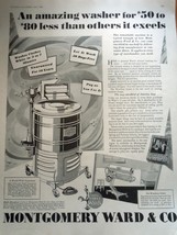 Montgomery Wards &amp; Co Washer Magazine Advertising Print Ad Art 1929 - £5.50 GBP