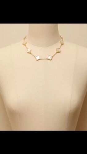 10 Motif Quatrefoil Necklace