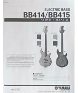 Yamaha BB414 BB415 4 and 5 String Bass Guitar Service Manual and Parts L... - $12.39