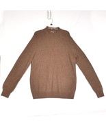 Joseph Abboud Men&#39;s 1/4 Zip Brown Sweater Size XL - £13.73 GBP