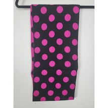Charlie Paige Infinity Scarf Pink Black Polka Dot Fall Winter Womens Accessory - £20.78 GBP