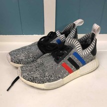 Adidas Nmd R1 PK Prime Knit Tri-Color 3 Stripe BB2888 Gray &amp; Black Men’s Sz 7 - £56.37 GBP