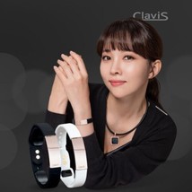 Clavis Tera Black Band Rose Gold Magnetic Therapy Sports Golf Health Bracelet - £94.88 GBP